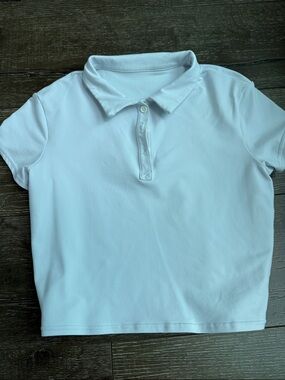 Alo crop polo shirt